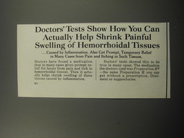 1971 Preparation H Ointment Ad - Doctors&#39; tests show how you can actually help  - £14.78 GBP