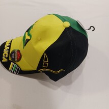 Parquet Jamaica Men's Back Strap Yellow  Baseball Cap Hat + Jamaica Flag Bandana image 7