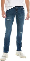 Cavalli Class by Roberto Cavalli Slim Straight Distress Denim Jeans ( 30 ) - £101.96 GBP