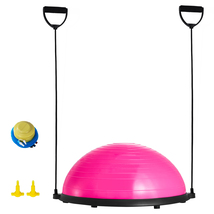 VEVOR Pink Half Exercise Ball Trainer, 23" Balance Ball Trainer, 660lbs ... - $48.90