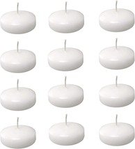 Yih 2&quot; White Unscented Dripless Floating Tealight Shape Candles Set (24Pack). - £28.83 GBP