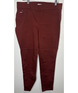 Nine West Heidi Pull On Yoga Stretch Rust Brown Skinny Jeans Size 14 - €26,03 EUR