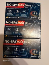 4 PACK NO-SPA Max 80 mg x24 tablets relieves spasm pain - £55.67 GBP