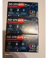 4 PACK NO-SPA Max 80 mg x24 tablets relieves spasm pain - $69.90