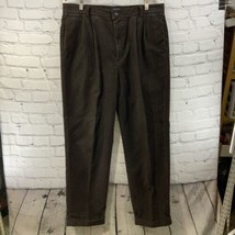 Dockers Corduroy Slacks Pants Mens Sz 38 x 32 Vintage Brown - $19.79