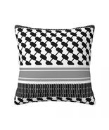 Palestinian Black and White Keffiyeh Pillow Cover Soft Pillowcase Cushio... - $14.84+