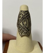 Vintage 925 Marcasite Statement Ring Size 6.5 - £36.11 GBP