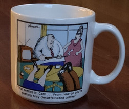 Far Side Coffee Cup Mug Larson Funny Gag Cartoon Carl Decaffeinated Shot... - £12.61 GBP