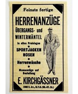 1945 WW2 German-USA Men's Clothing Store Advertisement E. Kirchgassner N... - $367.66 MXN 1945 WW2 German-USA Men's Clothing Store Advertisement E. Kirchgassner N... - $367.66 MXN