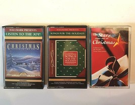 Christmas Cassette Tape LOT 3 VTG Hallmark &amp; Stars Various Artists Tony Bennett - £7.72 GBP