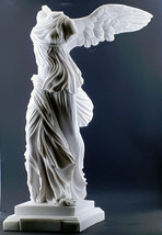 Winged Nike Victory of Samothrace Cast Marble Greek Statue Sculpture 23.6in - $399.25