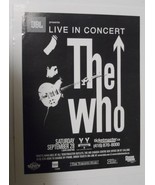 The Who postcard JBL Toronto 2002 Vintage 5*4 inch Other Side Q107 line-... - $17.50 CAD