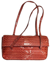 Ann Taylor Pink Faux Snake Skin Hand Bag Small - £7.81 GBP