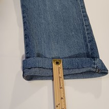 Blue Jeans High Rise Women's Blue Cotton Blend Denim Jeans Size 14P (32×25) image 3