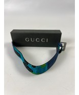 Gucci Leather/ Canvas Bracelet With Box - $178.34 CAD