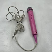 Singing Machine SMM225P Wired Light-Up Microphone Mic Pink Original Repl... - $11.66