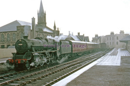 pu3449 - Steam Engine No.45483 leaves Lanark Station, Lanarkshire - prin... - $2.54
