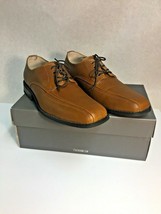 “J.Ferrar “Brown Leather , Lace Up Square Toe Oxford Dress Shoes Mens 8M Nice - £19.55 GBP