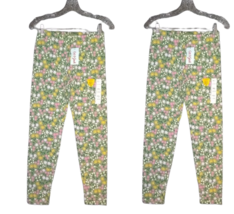 Cat And Jack Spring Multicolored Floral Leggings XXL (18) Durable Knee x2 - £7.76 GBP