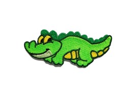 Baby Animal Alligator Fully Embroidered Iron On Patch 3.5&quot; X 1.5&quot; - £6.32 GBP