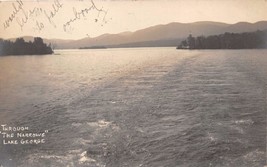 Lake George New York Through The Narrows~J S Wooley Real Photo Postcard 1907 - £4.51 GBP