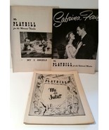 Vtg 1953 LOT OF 3 PLAYBILLS Sabrina Fair , My 3 Angels , Me &amp; Juliet - $146.96 MXN