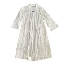 J. Jill Womens Size Small 100% Linen Blend Long Open Front Top Pockets - £21.57 GBP