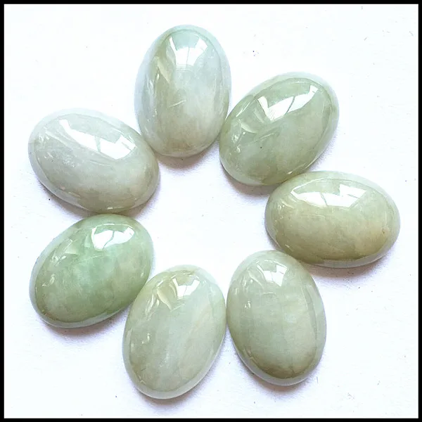 4PCS Natural Emeralds jadee Stone Cabochon Beads accessories for charms bracelet - £47.69 GBP