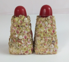1960s Anchor Hocking Glitter Pink Seashell Encrusted 3.25" Salt & Pepper... - $9.69 1960s Anchor Hocking Glitter Pink Seashell Encrusted 3.25" Salt & Pepper... - $9.69