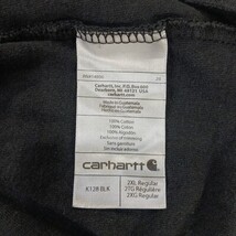 Carhartt K128 BLK Men's Original Fit Long Sleeve Henley Shirt Black Cotton 2XL image 3