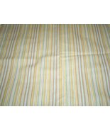  Dark Taupe and Dark Turquoise Pin Stripes Upholstery Fabric -B - £15.79 GBP