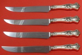 Edgewood by International Sterling Silver Steak Knife Set 4pc Texas Sized Custom - £289.49 GBP