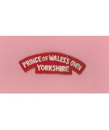 VINTAGE WW2 PRINCE OF WALES S OWN YORKSHIRE REGT. SHOULDER TITLE PATCH - £6.50 GBP