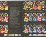 Caledonian Airways Menu Scottish Clans Coats of Arms 1960&#39;s - £24.91 GBP