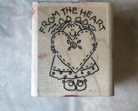 From the HEART Girl Stampin&#39; Up! Rubber Stamp Retired Wood Mounted Love - $12.91
