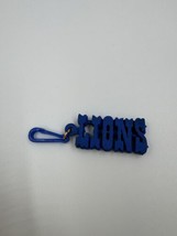 Vintage NFL Blue Rubber Keyclip, Bag Clip DETROIT LIONS by Russ - $11.17