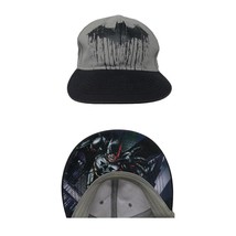 Batman The Dark Knight Rises Dc Comics Baseball Hat Cap Gray Grey Visor Graphic - £12.37 GBP