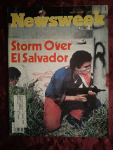 NEWSWEEK Magazine March 16 1981 El Salvador Defense Buildup Sophisticated Ladies - £6.84 GBP