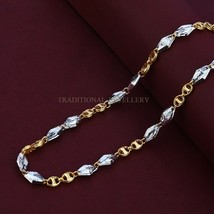 Unisex Italian Turkey chain 916% 22k Gold Chain Necklace Daily wear Jewelry 16 - £3,039.80 GBP+