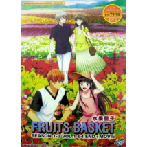 Anime DVD Fruits Basket Season 1-3 Vol.1-64 End + Movie English Dubbed Free Ship - £36.99 GBP