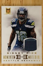 2013 Panini Momentum Jersey Relic Material Prime 07/25 Sidney Rice #87 Football - £16.06 GBP