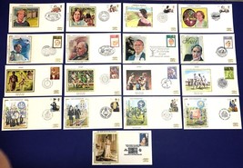 Lot of 17 Great Britain FDCs in 5 complete sets on Colorano &quot;silk&quot; cache... - £5.93 GBP