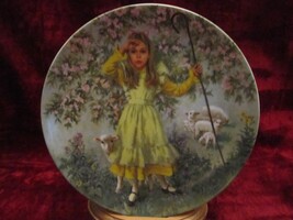 LITTLE BO PEEP collector plate JOHN McCLELLAND Mother Goose SHEEP Lamb - $7.99