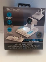 BYTECH Airpod &amp; Airpod PRO Wireless Charger &amp; APPLE WATCH Stand Modular ... - $18.04 CAD