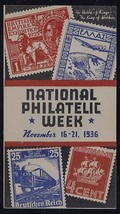 1936 National Philatelic Week&quot; Cinderella Poster Stamp Mint NH - $9.99
