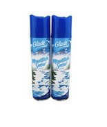 Glade Mountain Snow Spray Air Freshener 2 x 9 oz Aerosol Cans Vintage 2002 Blue - $14.75
