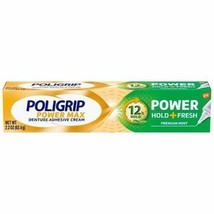 Poligrip Power Hold + Fresh Denture Cream, Premium Peppermint - 2.2 oz, for - $9.48