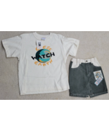 Vintage 90s Baby Guess 2 Piece Shirt and Shorts Set SZ 24M Unisex USA NE... - £35.06 GBP