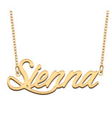 Sienna Name Necklace for Best Friend Family Member Birthday Christmas Gift - $21.93 CAD