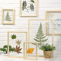 DIY home wall art decor picture frames w/ plant leaves flowers fern euca... - $35.00